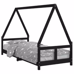 VidaXL 834452 lettino per bambini Nero Legno