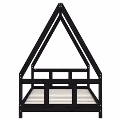 VidaXL 834455 lettino per bambini Nero Legno - Vista aggiuntiva 4