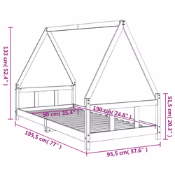 VidaXL 834462 lettino per bambini Legno - Vista aggiuntiva 8