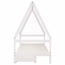 VidaXL 834469 lettino per bambini Bianco Legno - Vista aggiuntiva 5