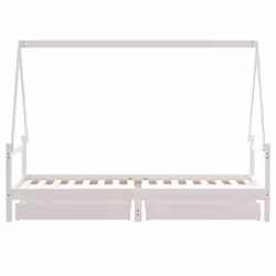 VidaXL 834469 lettino per bambini Bianco Legno - Vista aggiuntiva 6