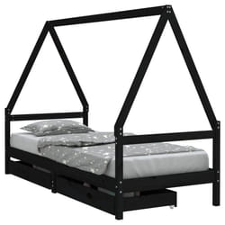 VidaXL 834470 lettino per bambini Nero Legno