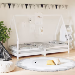 VidaXL 834481 lettino per bambini Bianco Legno