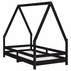 VidaXL 834482 lettino per bambini Nero Legno - Vista aggiuntiva 4