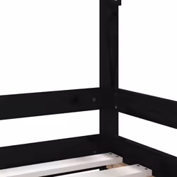 VidaXL 834482 lettino per bambini Nero Legno - Vista aggiuntiva 5