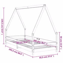 VidaXL 834484 lettino per bambini Bianco Legno - Vista aggiuntiva 8