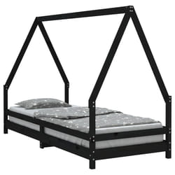 VidaXL 834485 lettino per bambini Nero Legno