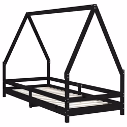 VidaXL 834485 lettino per bambini Nero Legno