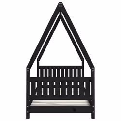 VidaXL 834497 lettino per bambini Nero Legno - Vista aggiuntiva 5
