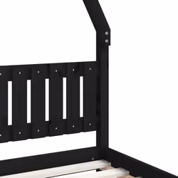 VidaXL 834509 lettino per bambini Nero Legno - Vista aggiuntiva 6