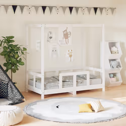 VidaXL 834511 lettino per bambini Bianco Legno