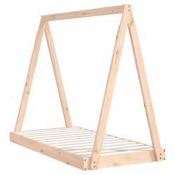 Giroletto per Bambini 70x140 cm in Legno Massello di Pinocod mxl 94925