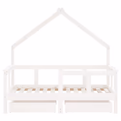 VidaXL 834541 lettino per bambini Bianco Legno - Vista aggiuntiva 5