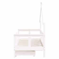 VidaXL 834541 lettino per bambini Bianco Legno - Vista aggiuntiva 6