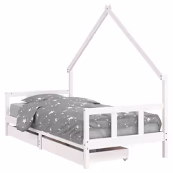 VidaXL 834547 lettino per bambini Bianco Legno - Vista aggiuntiva 2