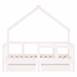VidaXL 834550 lettino per bambini Bianco Legno - Vista aggiuntiva 5