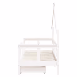VidaXL 834550 lettino per bambini Bianco Legno - Vista aggiuntiva 6