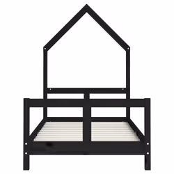 VidaXL 834560 lettino per bambini Nero Legno - Vista aggiuntiva 4