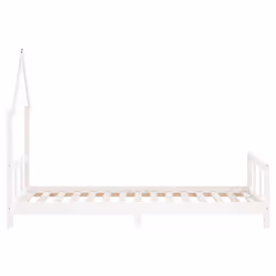 VidaXL 834562 lettino per bambini Bianco Legno - Vista aggiuntiva 5