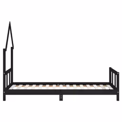 VidaXL 834563 lettino per bambini Nero Legno - Vista aggiuntiva 5