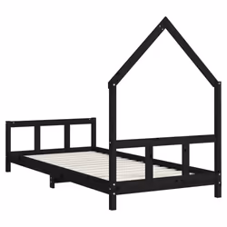 VidaXL 834563 lettino per bambini Nero Legno - Vista aggiuntiva 6