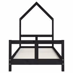 VidaXL 834566 lettino per bambini Nero Legno - Vista aggiuntiva 4