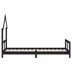 VidaXL 834566 lettino per bambini Nero Legno - Vista aggiuntiva 5