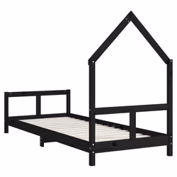 VidaXL 834566 lettino per bambini Nero Legno - Vista aggiuntiva 6