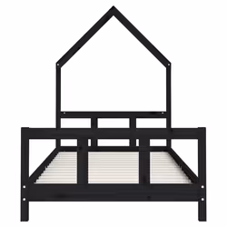 VidaXL 834569 lettino per bambini Nero Legno - Vista aggiuntiva 4