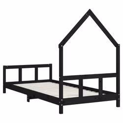 VidaXL 834569 lettino per bambini Nero Legno - Vista aggiuntiva 6