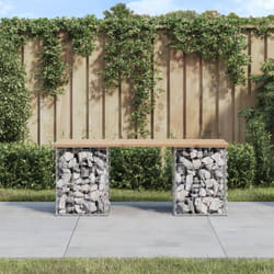 Panca Giardino Design Gabbione 103x31x42 cm Legno Massello Pino Vidaxl 63606