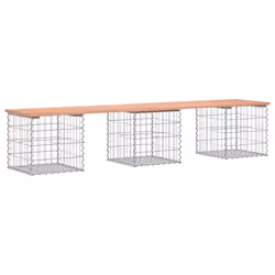 Panca da Giardino Design Gabbione 203x44x42 cm Massello Douglascod mxl 127786 - Vista aggiuntiva 2