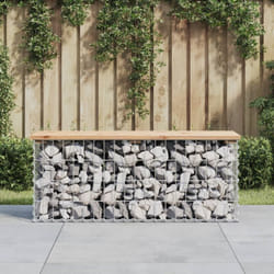 Panchina da Giardino, Panca da Giardino Design Gabbione 103x31, 5x42 cm Massello Pino Vidaxl