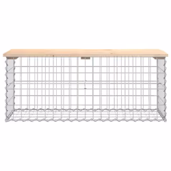 Panca Giardino Design Gabbione 103x44x42 cm Legno Massello Pinocod mxl 79594 - Vista aggiuntiva 3