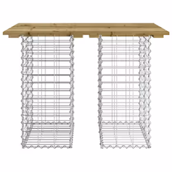 Panca da Giardino Design Gabbione 100x70x72 cm Pino Impregnatocod mxl 104214 - Vista aggiuntiva 3