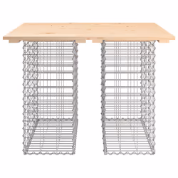 Panca Giardino Design Gabbione 100x102x72cm Legno Massello Pinocod mxl 127232 - Vista aggiuntiva 3