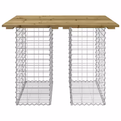 Panca da Giardino Design Gabbione 100x102x72 cm Pino Impregnatocod mxl 116367 - Vista aggiuntiva 3