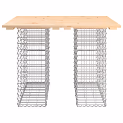Panca Giardino Design Gabbione 100x102x72cm Legno Massello Pinocod mxl 80744 - Vista aggiuntiva 3