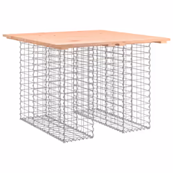 Panca da Giardino Design Gabbione 100x102x72cm Massello Douglascod mxl 104648 - Vista aggiuntiva 2