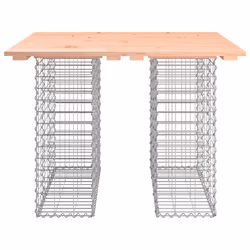 Panca da Giardino Design Gabbione 100x102x72cm Massello Douglascod mxl 104648 - Vista aggiuntiva 3