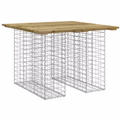 Panca da Giardino Design Gabbione 100x102x72 cm Pino Impregnatocod mxl 80675 - Vista aggiuntiva 2