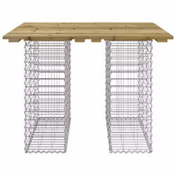 Panca da Giardino Design Gabbione 100x102x72 cm Pino Impregnatocod mxl 80675 - Vista aggiuntiva 3