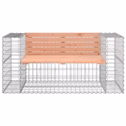 Panca Giardino Design Gabbione 143x71x65,5 cm Massello Douglascod mxl 73449 - Vista aggiuntiva 3