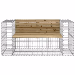 Panca da Giardino Design Gabbione 143x71x65,5cm Pino Impregnatocod mxl 103170