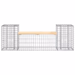 Panca Giardino Design Gabbione 183x41x60,5 cm Massello di Pinocod mxl 103415 - Vista aggiuntiva 3