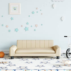 Vidaxl - Divano per Bambini Crema 90x53x30 cm in Tessuto 77583