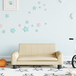 Vidaxl - Divano per Bambini, Poltroncina per Bambini Crema 70x45x30 cm in Tessuto