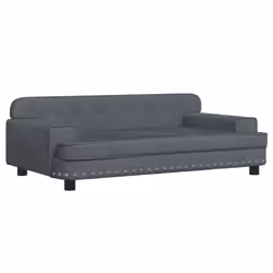 Divano per Bambini Grigio Scuro 90x53x30 cm in Vellutocod mxl 69821 - Vista aggiuntiva 2