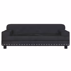 Divano per Bambini Nero 90x53x30 cm in Vellutocod mxl 69822 - Vista aggiuntiva 3