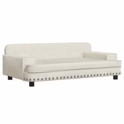 Divano per Bambini Crema 90x53x30 cm in Vellutocod mxl 117780 - Vista aggiuntiva 2